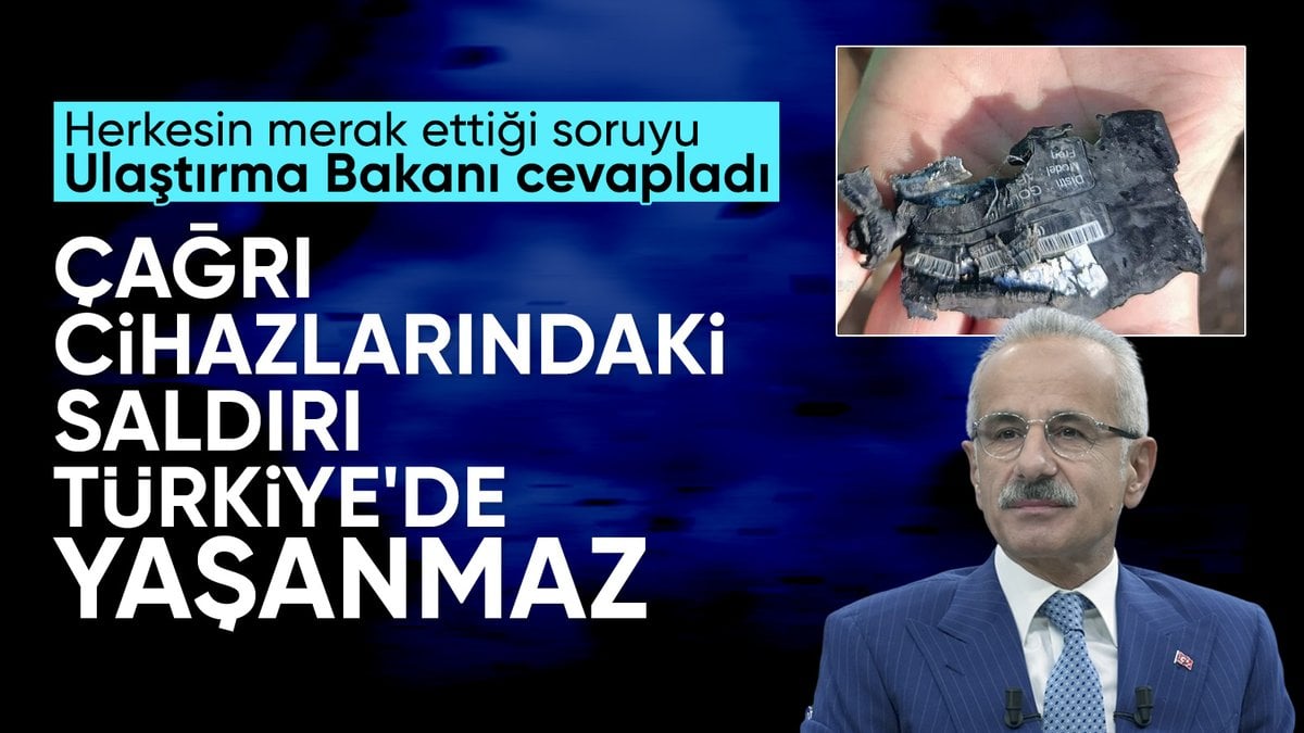 SON DAKİKA! Abdulkadir Uraloğlu: Çağrı cihazları özelinde Türkiye’de risk yok