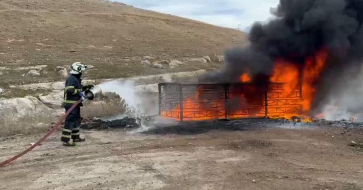 Petrol kuyusunda yangın