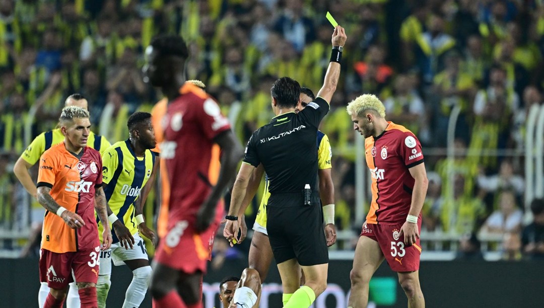 Derbinin kart raporu: Galatasaray – FenerbahÃ§e rekabetinde kartlar konuÅuyor