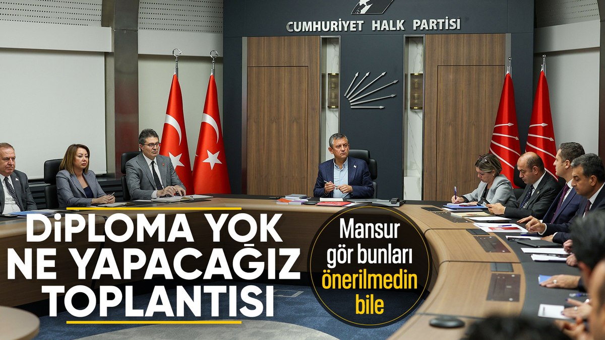 CHP’de gündem İmamoğlu: Diploma iptal edilirse ne yapacağız toplantısı