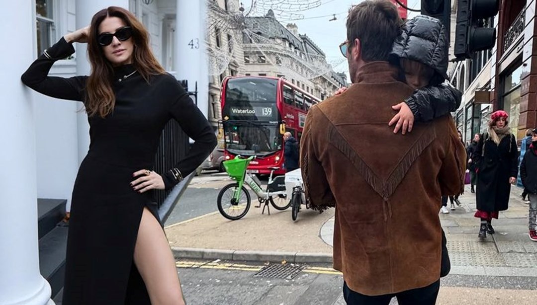 KÄ±vanÃ§ TatlÄ±tuÄ’un eÅi BaÅak Dizer’den Londra pozlarÄ±