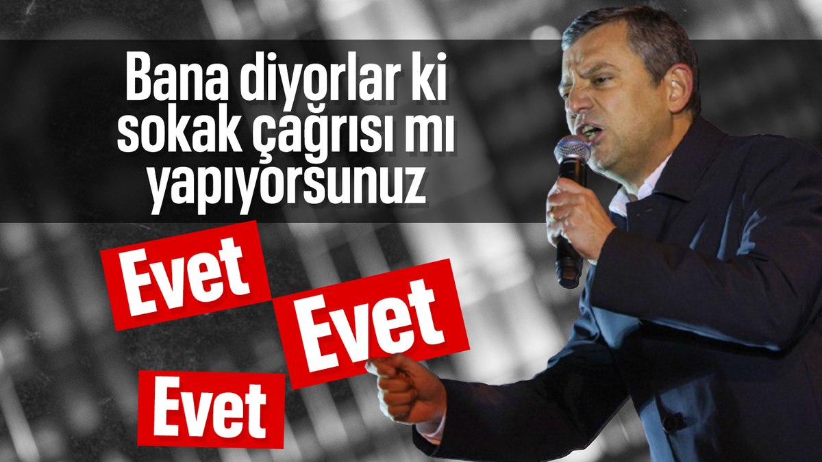 Özgür Özel Saraçhane’de: Sokak çağrısı yapıyorum