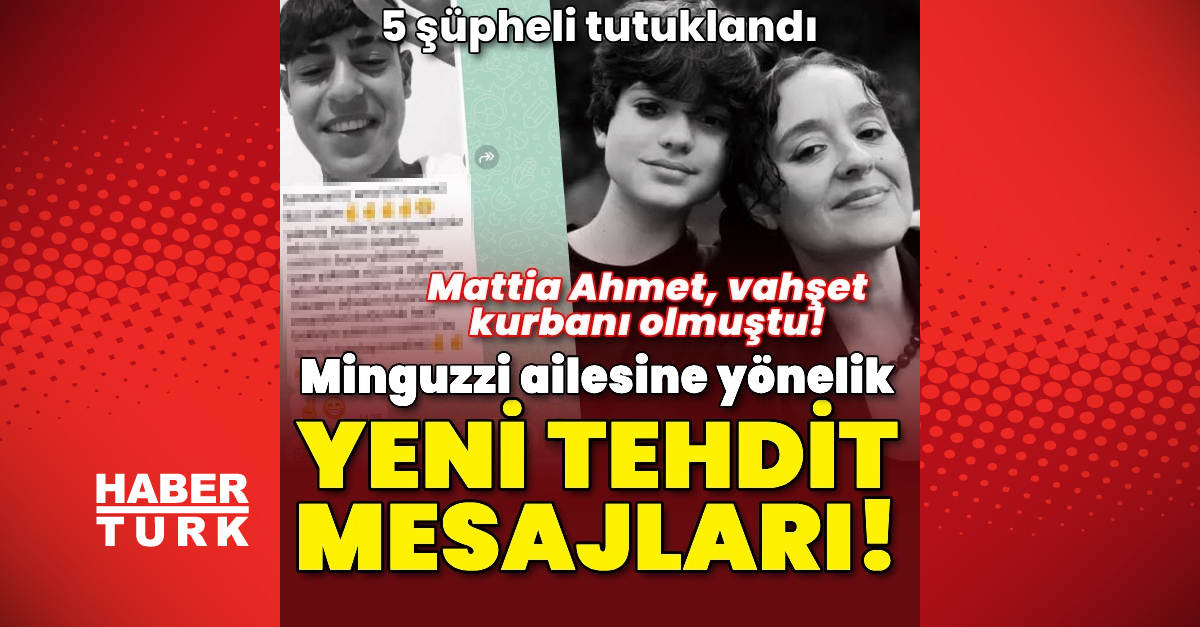 Minguzzi ailesine yönelik tehdide 5 tutuklama kararı